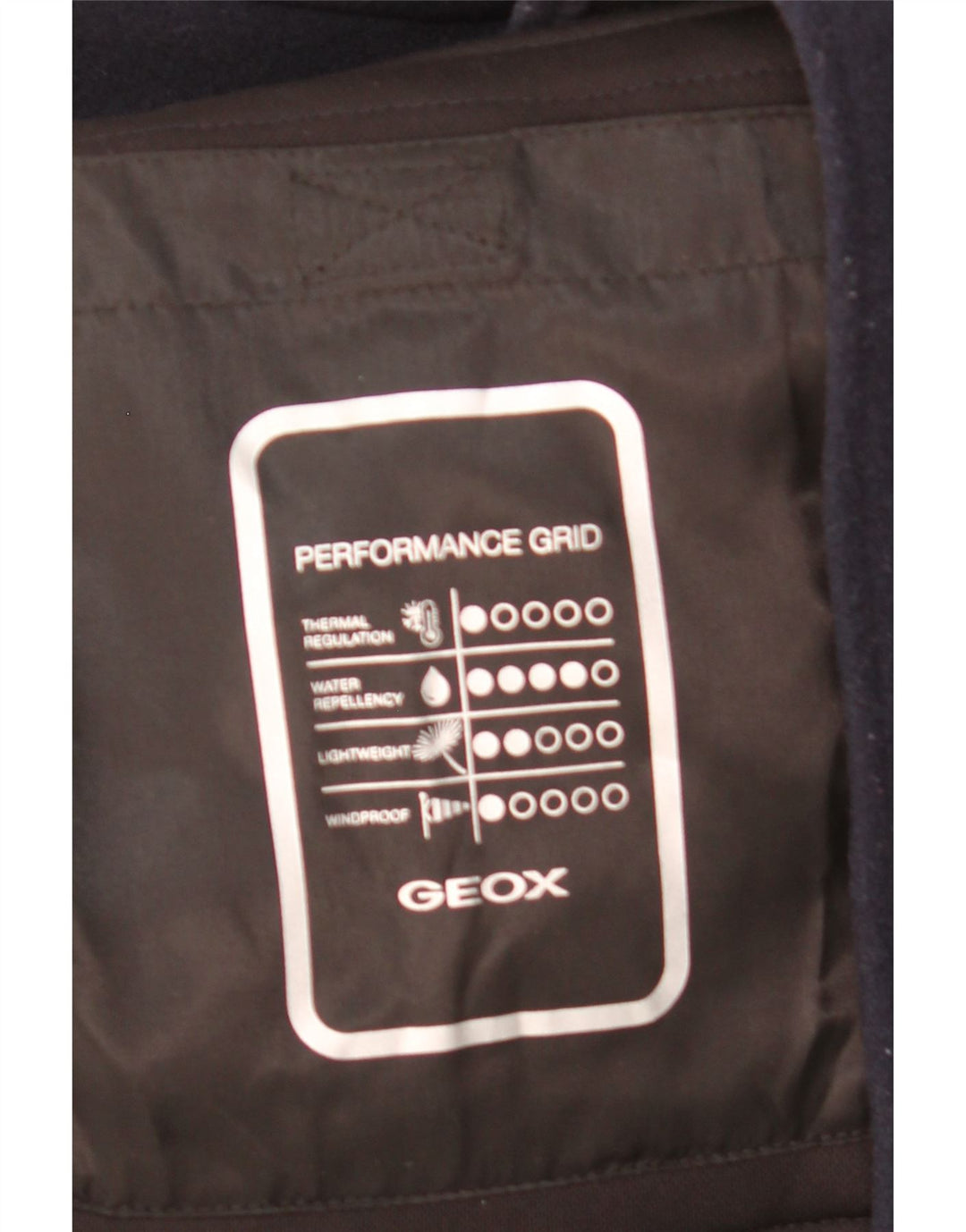 GEOX Herre Respira Utility Jacket UK 42 XL Marineblå Uld