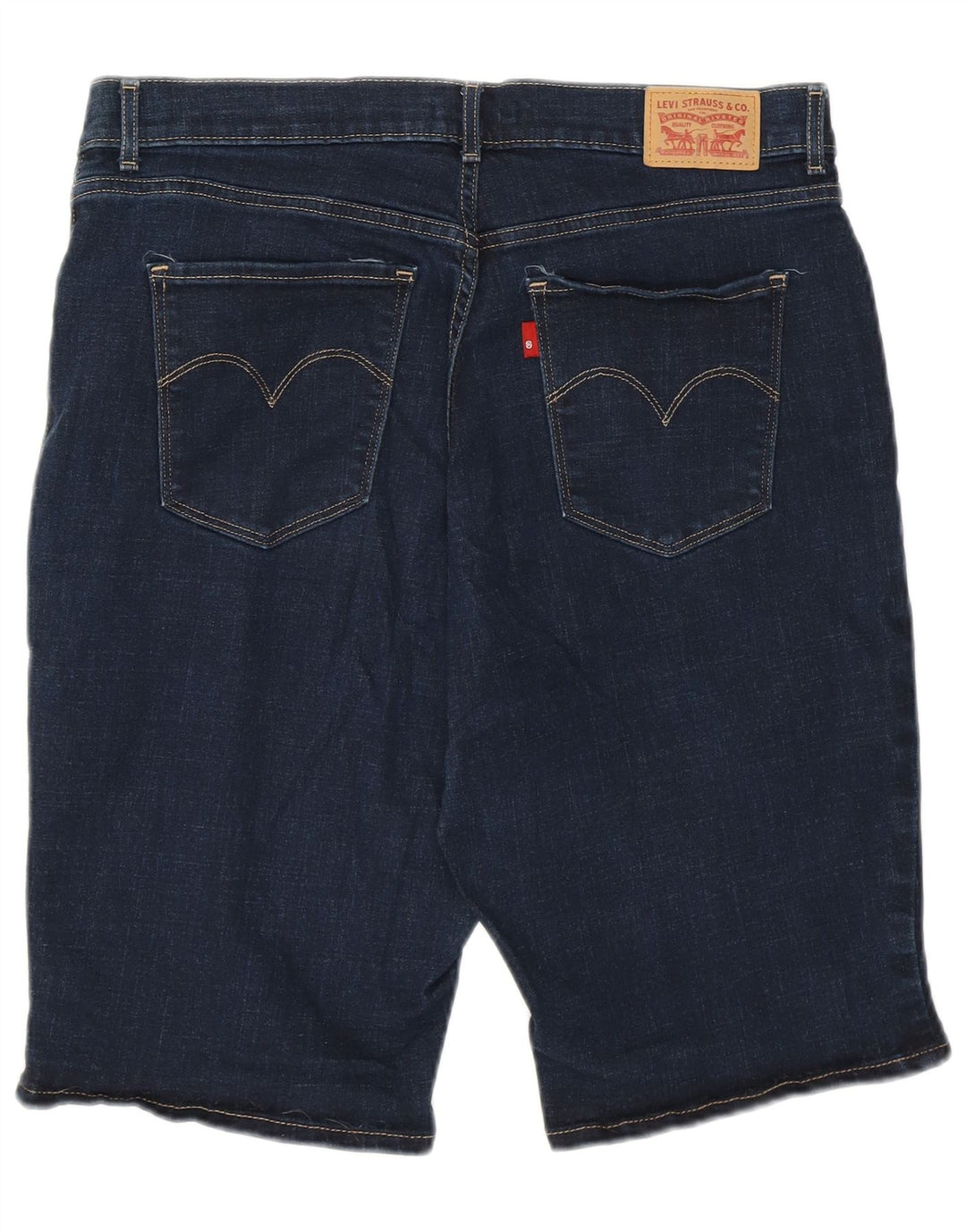 Levi's Dame denim Bermuda Shorts W32 Mellem marineblå bomuld