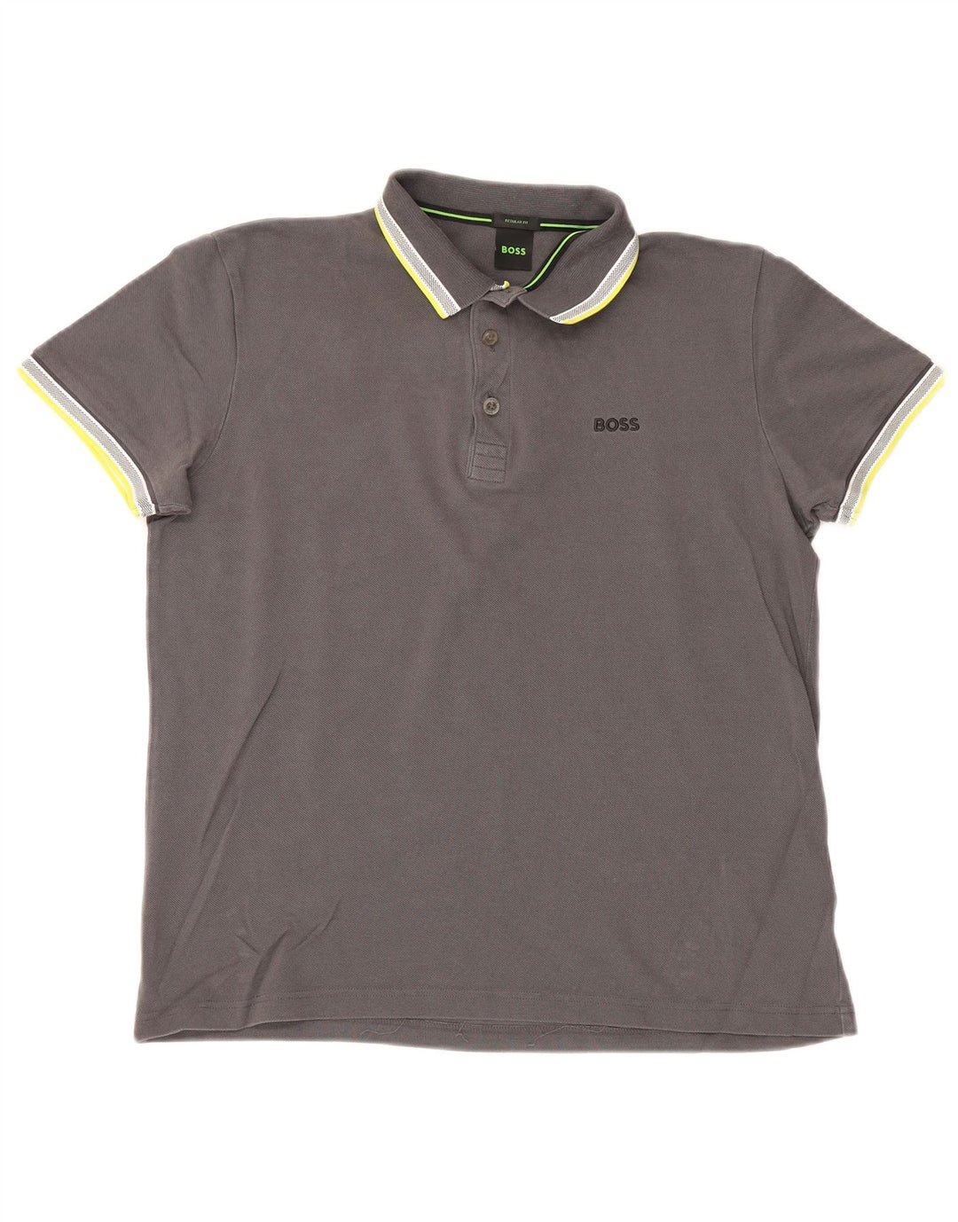 Hugo Boss Herre Regular Fit Polo Shirt Medium Grey Bomuld