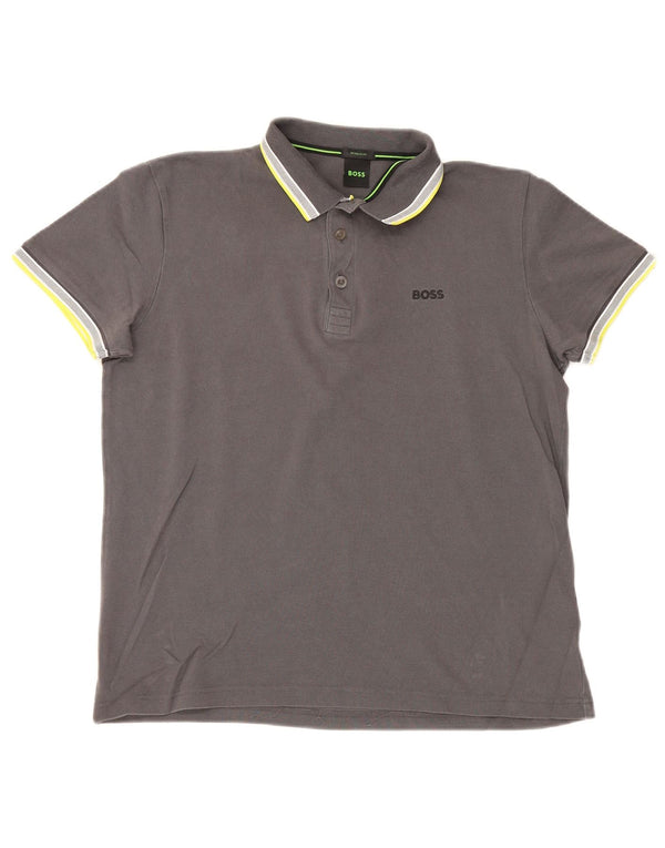 Hugo Boss Herre Regular Fit Polo Shirt Medium Grey Bomuld