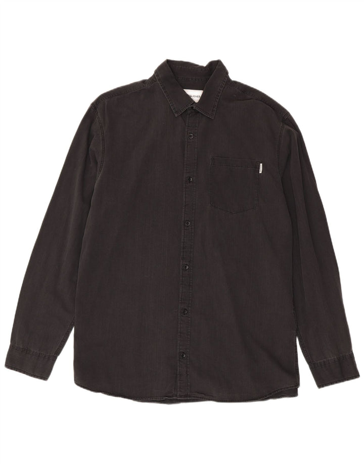 Jack & Jones Herre Denim Shirt XL Grå Bomuld
