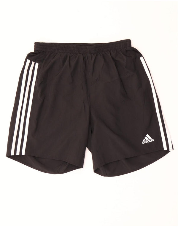 Adidas Womens Climalite Sports Shorts UK 12 Medium Black Polyester