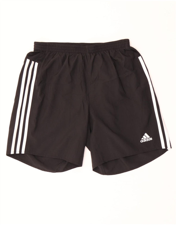 Adidas Womens Climalite Sports Shorts UK 12 Medium Black Polyester
