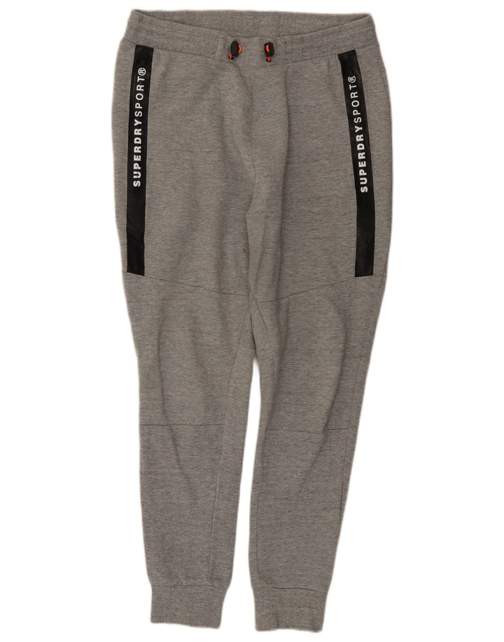 Superdry Herre grafiske træningsdragt Bukser Joggers Medium Grey Colourblock