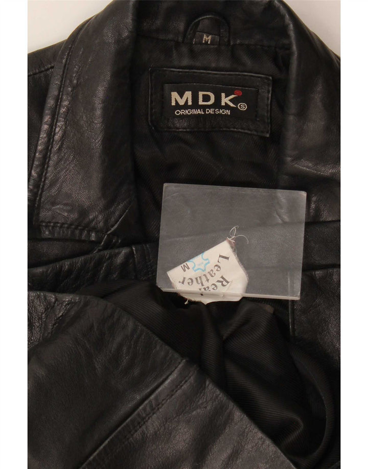 MDK Dame Læderjakke UK 12 Medium Sort