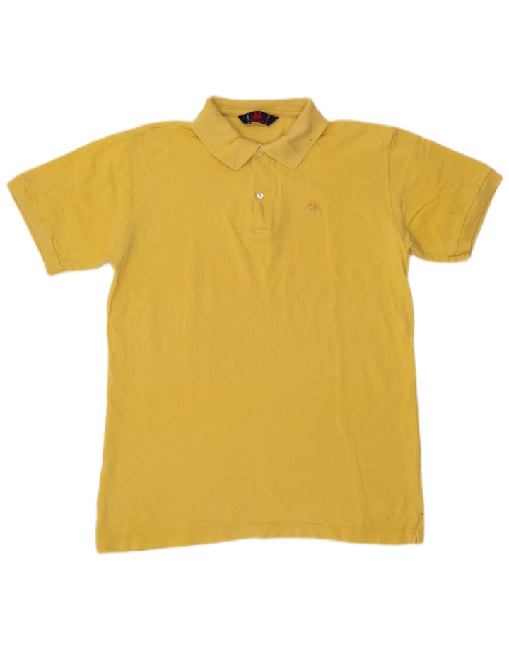 Kappa herre poloshirt stor gul bomuld