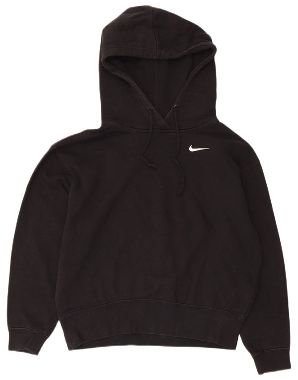 Nike oversized hættetrøje til kvinder UK 6 XS Sort bomuld