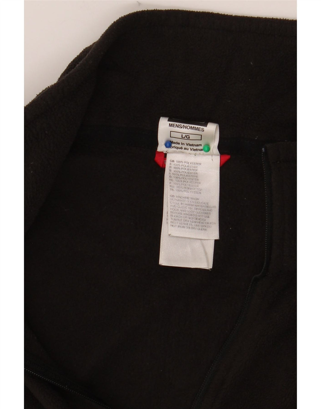 THE NORTH FACE Fleecetrøje med lynlås til mænd Stor sort polyester