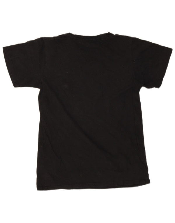 Adidas Dame Grafisk T-Shirt Top UK 10 Lille Sort