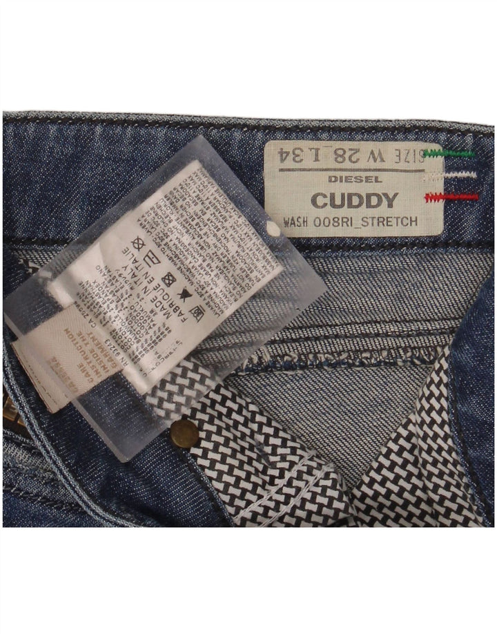 DIESEL Womens Cuddy Slim Jeans W28 L30 Blue Cotton