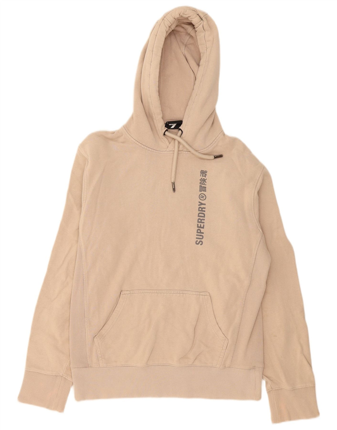 Superdry Grafisk hættetrøje til mænd, lille beige