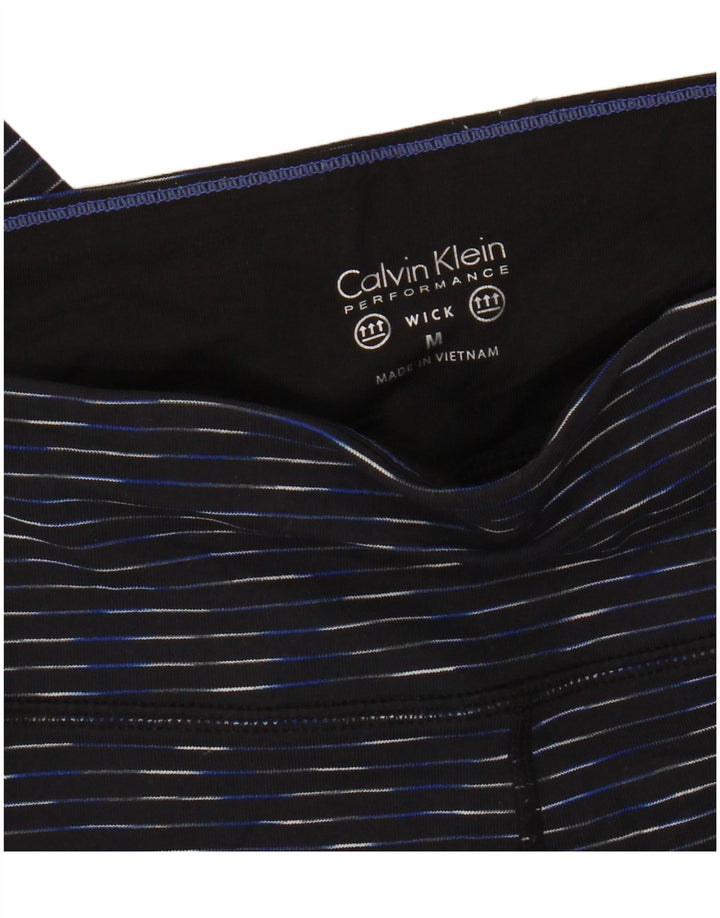 Calvin Klein Dame Leggings UK 14 Medium Navy Blue Flecked