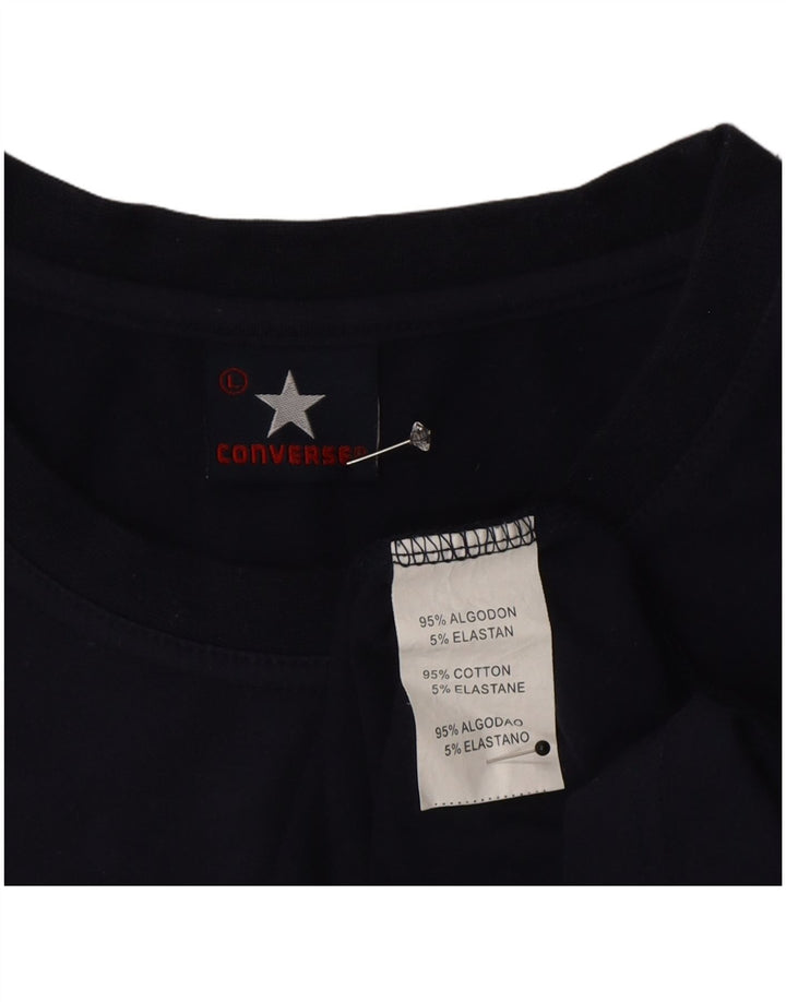 Converse Herre Chuck Taylor Grafisk Vest Top Stor Marineblå Bomuld