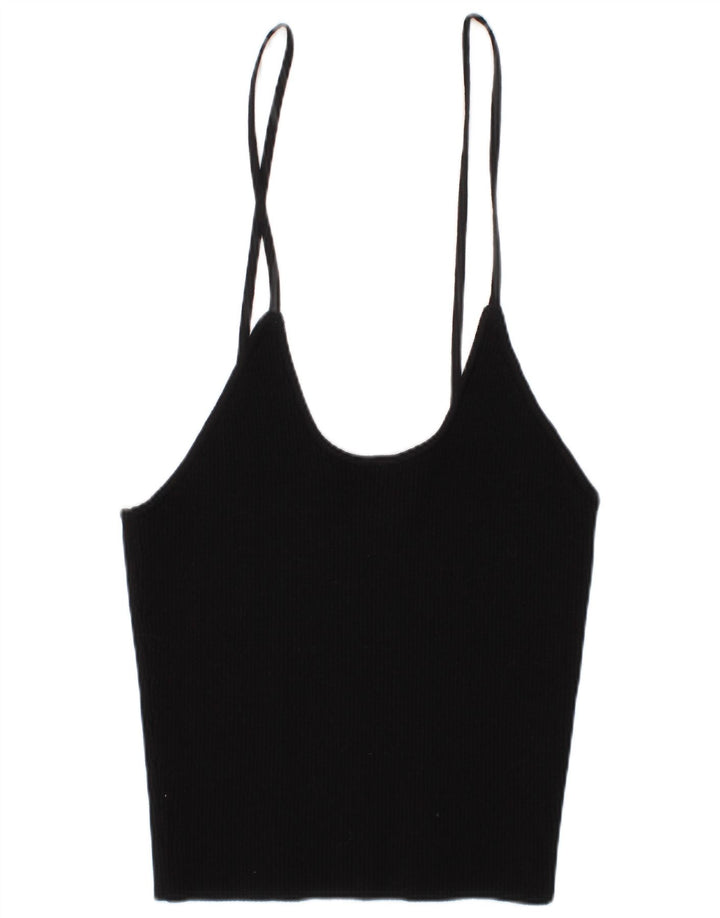 Zara Dame Cami Top UK 10 Small Black