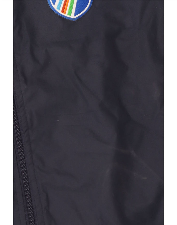 Kappa Herre Graphic Windbreaker Jacket UK 38 Medium Navy Blue Colourblock