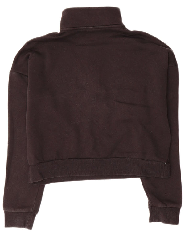 ADIDAS Piger Loose Fit Crop Sweatshirt Jumper 12-13 år Sort Bomuld