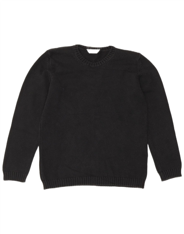 Marks & Spencer Dame Oversized Crew Neck sweater UK 10 Small Black