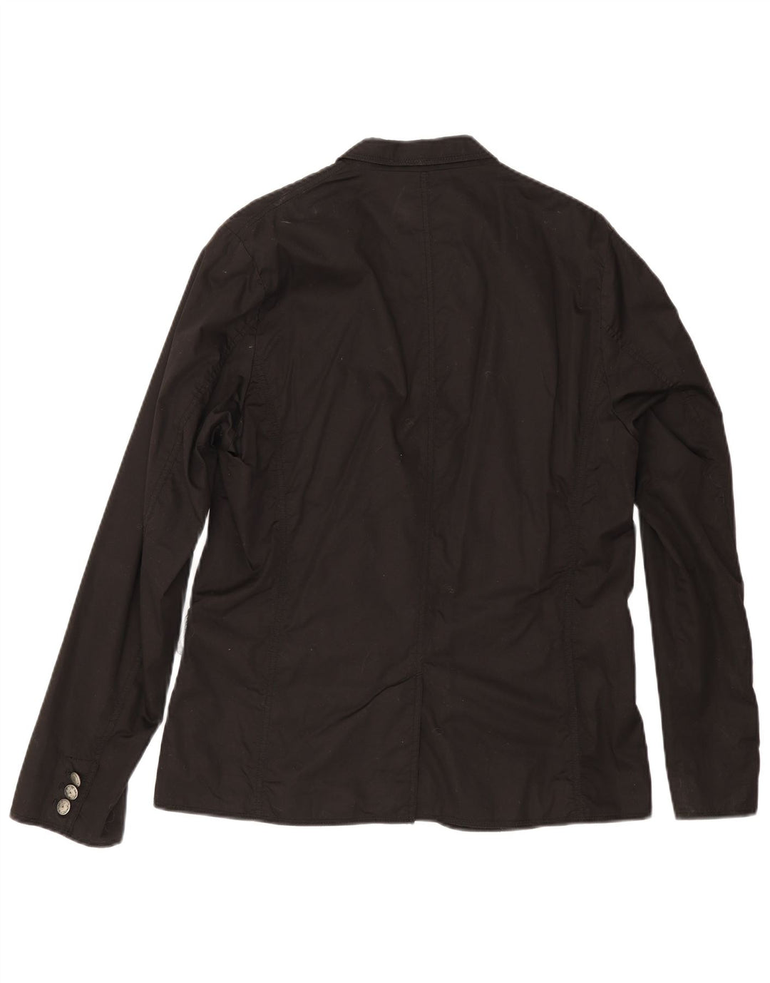 Guess Herre 1 Knap Blazer Jacket UK 42 XL Sort Bomuld