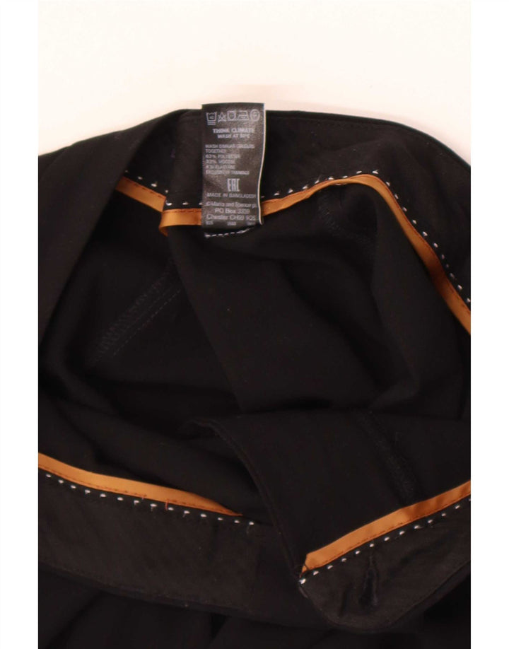 Marks & Spencer Dame Bootcut Suit Bukser UK 12 Medium W30 L27 Black