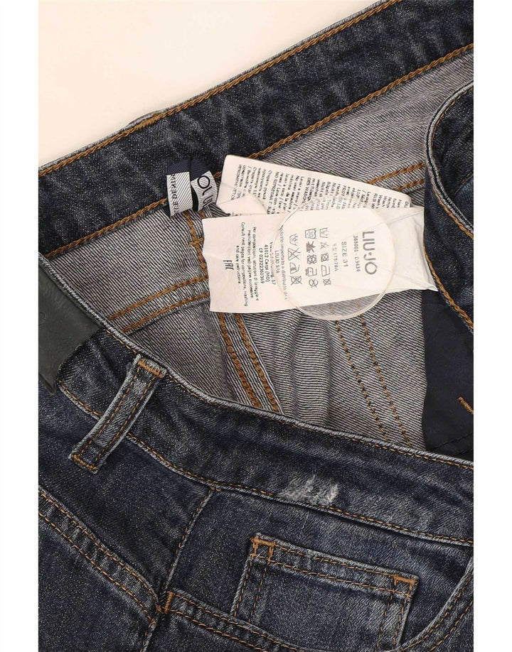 Liu Jo Dame Distressed Slim Jeans W31 L28 Blå Bomuld