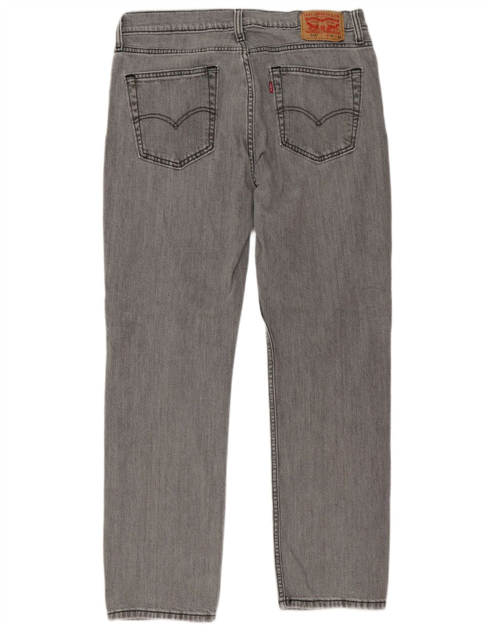 Levi's Herre 514 Straight Jeans W34 L32 Grå Bomuld