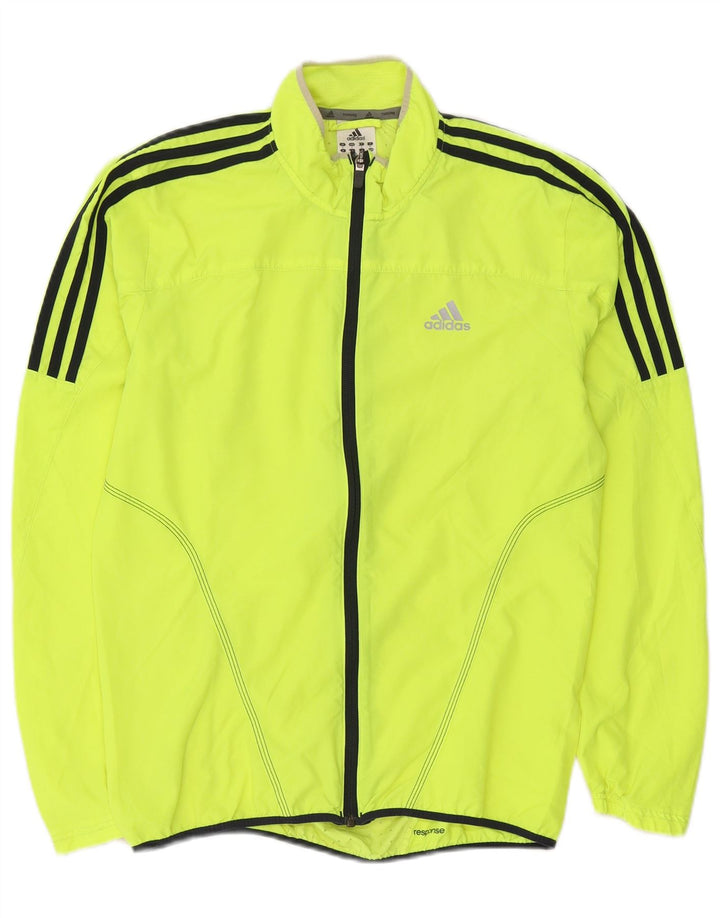 Adidas Løbetøjsjakke til mænd, lille gul polyester