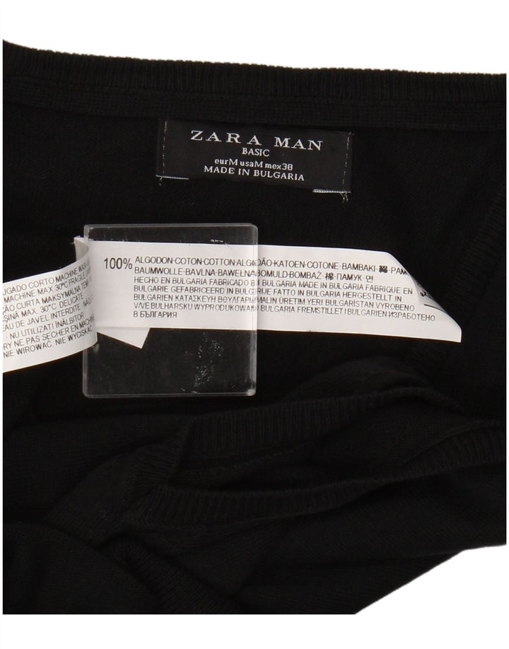 Zara Herrevest Tank Top Medium Sort Bomuld