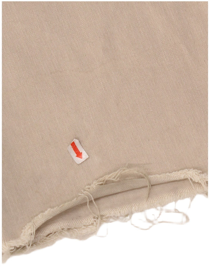 ZARA Womens The Marine Jeans med høj talje og brede ben EU 34 2XS W24 L29 Beige