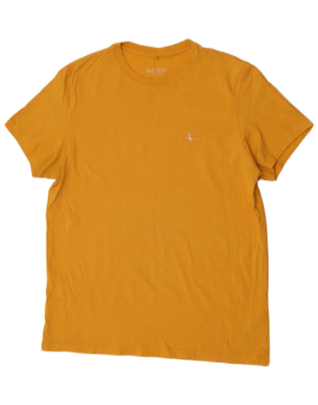 Jack Wills Herre T-Shirt Top Stor Gul Bomuld