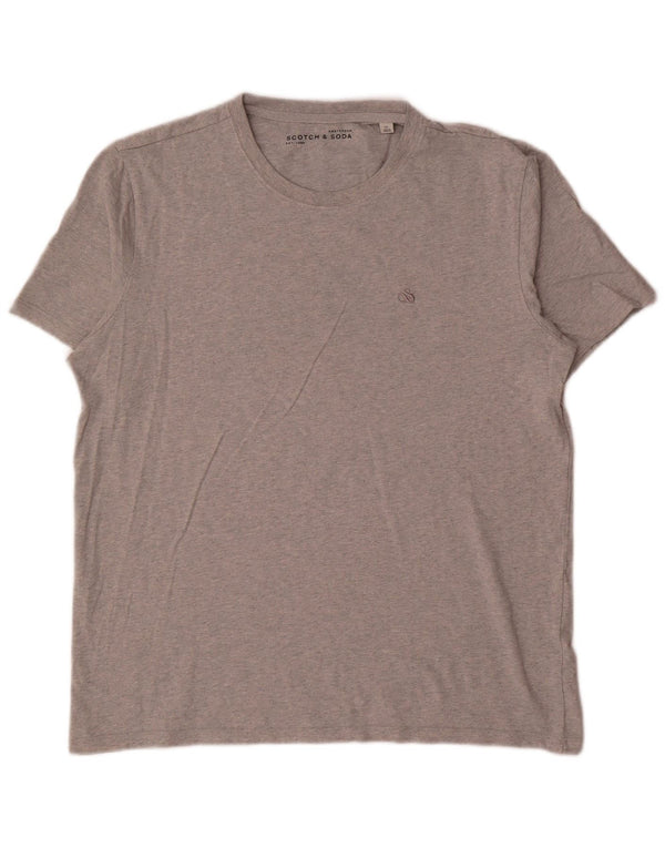 Scotch & Soda Herre T-Shirt Top XL Grå Flecked