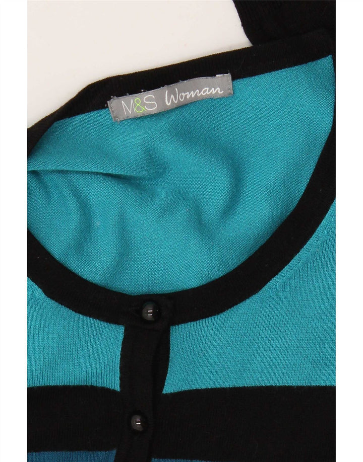Marks & Spencer Dame Cardigan Sweater UK 16 Stor Flerfarvet