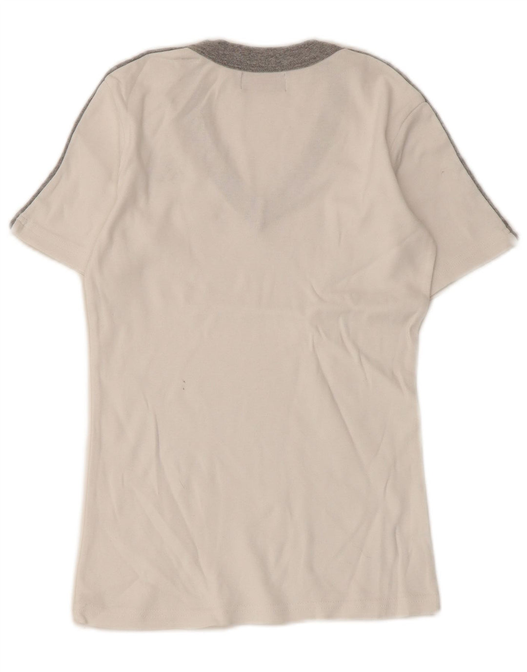 Kappa Dame T-Shirt Top UK 8 Small White Colourblock