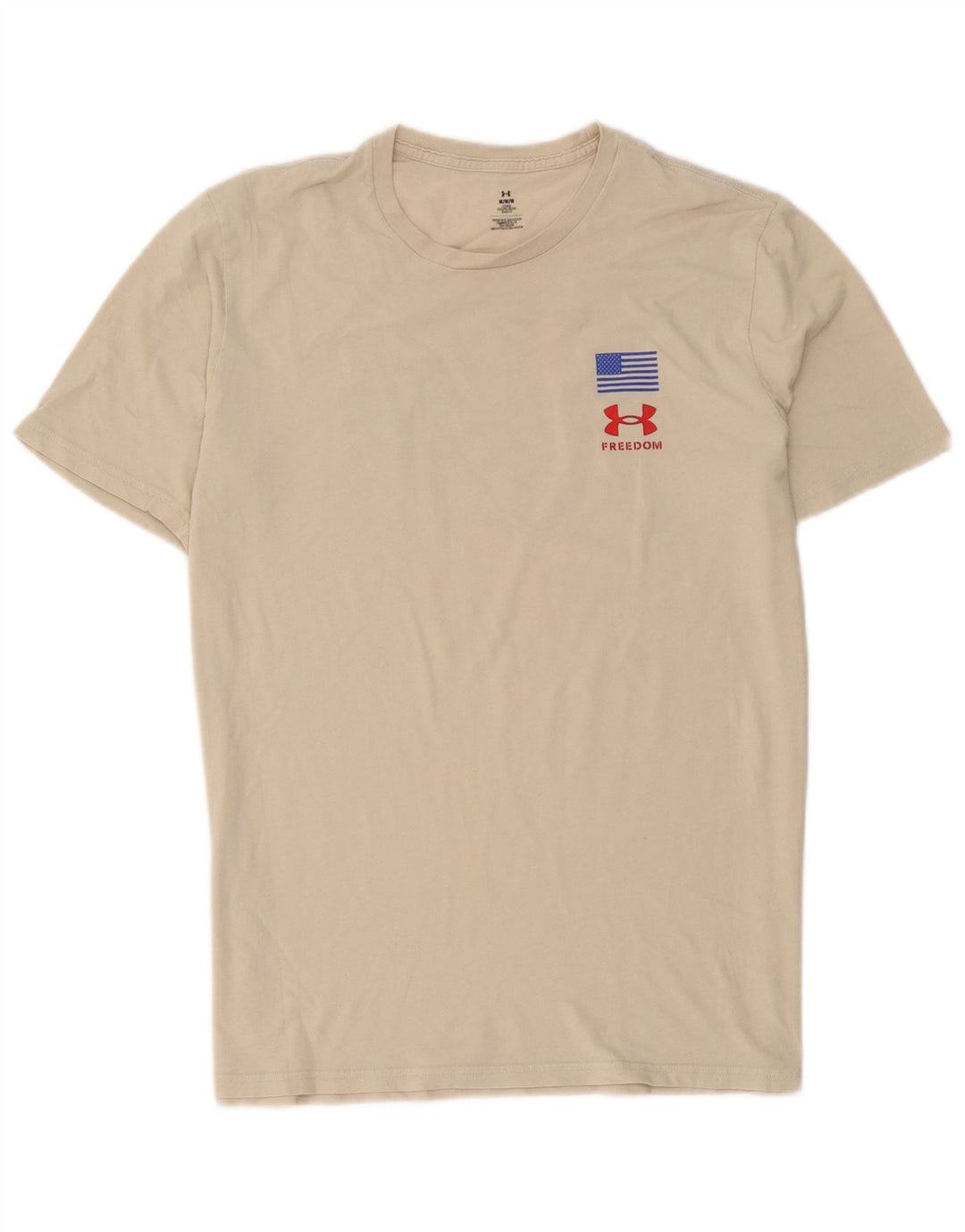 Under Armour Herre grafisk T-shirt Top Medium Beige