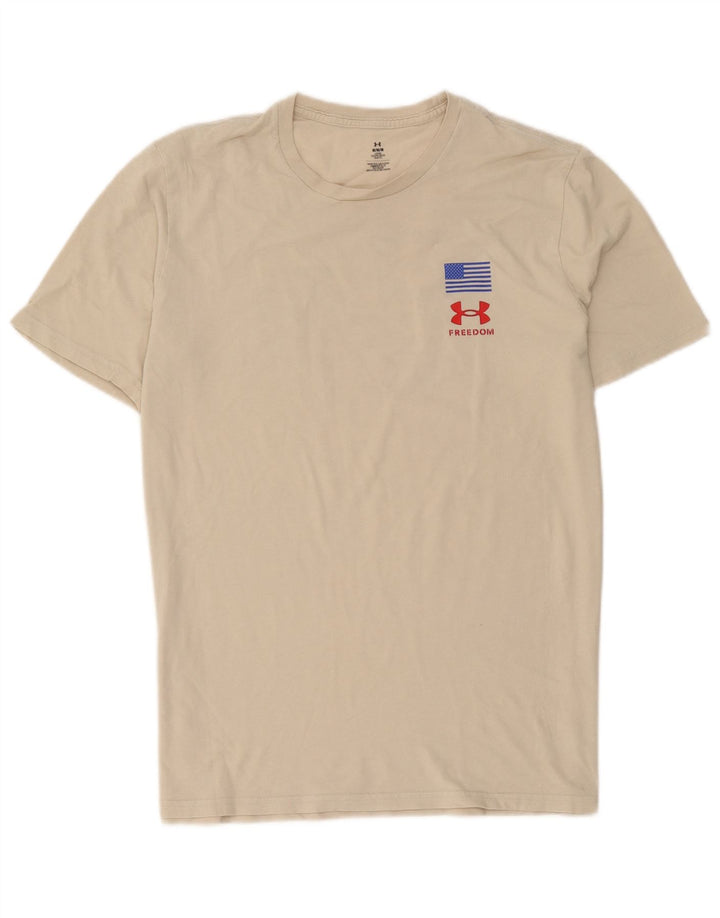 Under Armour Herre grafisk T-shirt Top Medium Beige