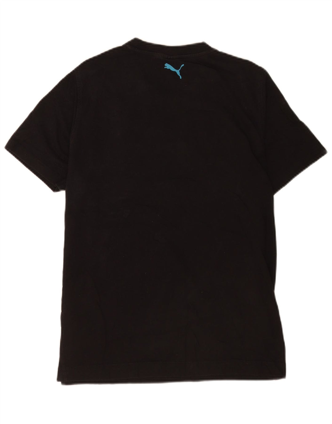 Puma Herre T-Shirt Top Medium Sort Stribet
