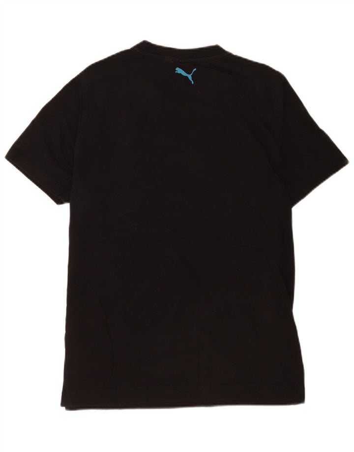 Puma Herre T-Shirt Top Medium Sort Stribet