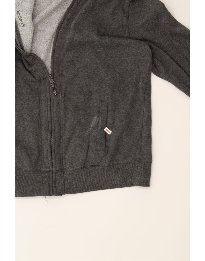 REEBOK Womens Tracksuit Top Jacket UK 14 Medium Grey Vintage Reebok and Second-Hand Reebok from Messina Hembry 