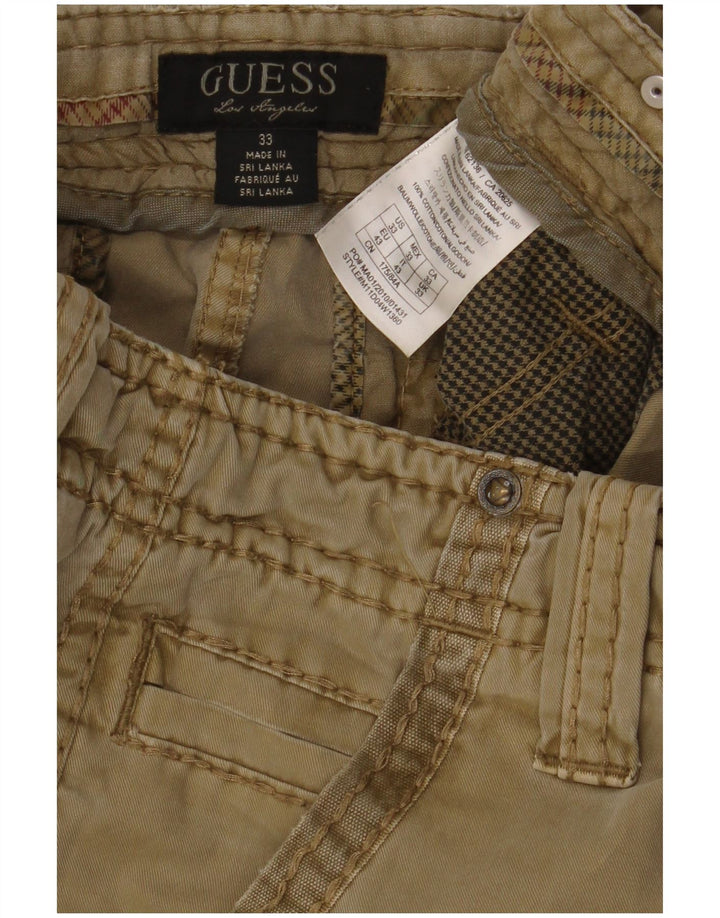 Guess Herre Cargo Shorts W33 Medium Beige Bomuld