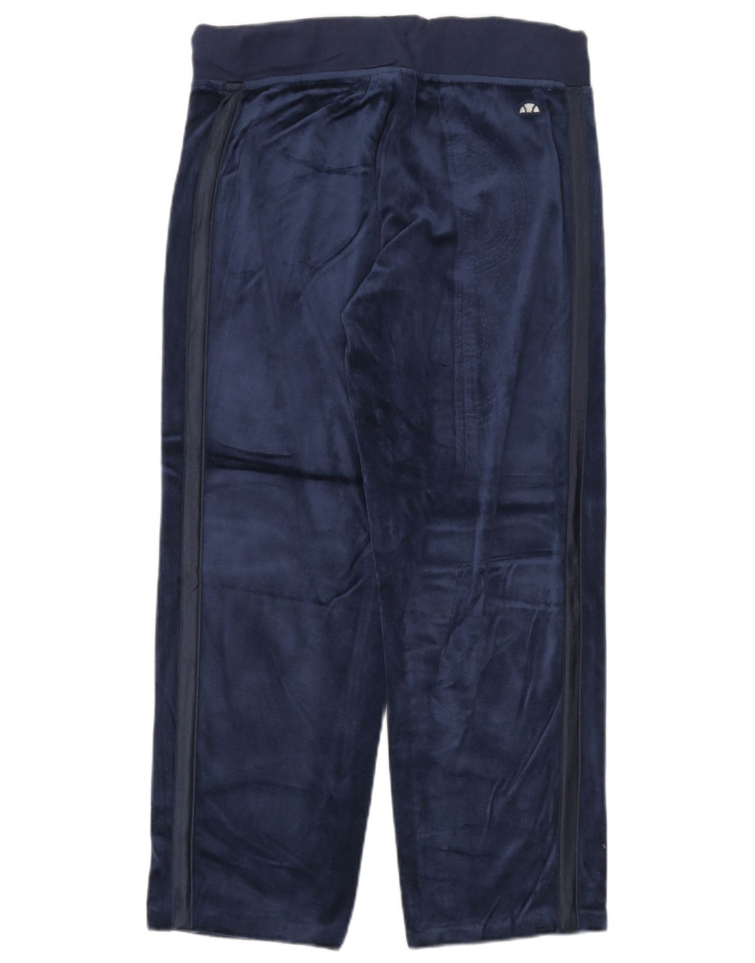 ELLESSE Dame Velour Træningsdragt Bukser UK 18 XL Navy Blue