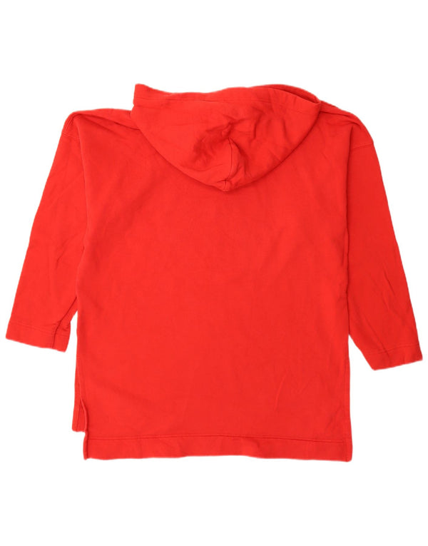 Superdry Womens Oversized Hoodie Dresses UK 10 Small Red Cotton