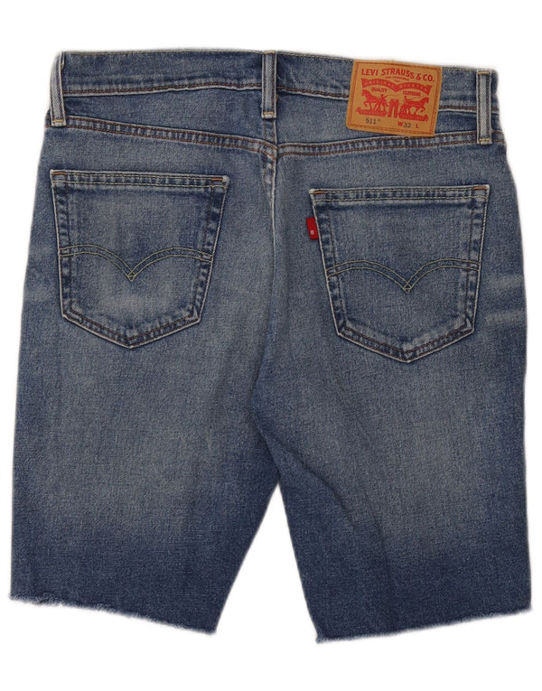 Levi's Herre 511 denimshorts W32 mellemblå bomuld