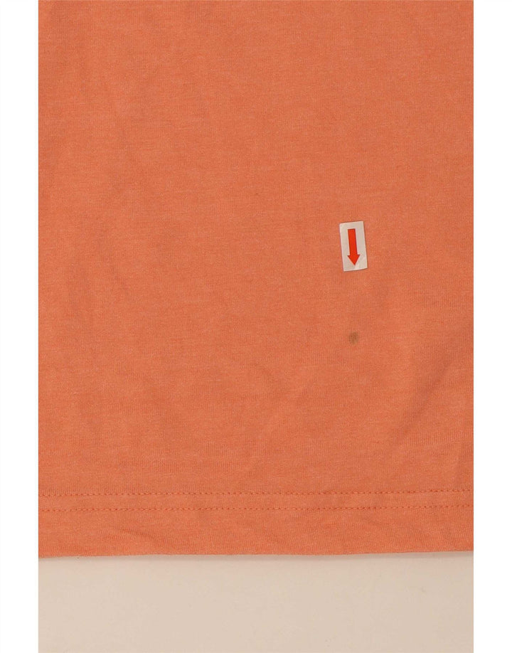 Penguin Herre Grafisk T-Shirt Top Stor Orange Bomuld