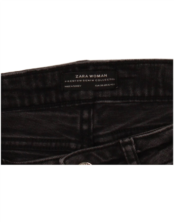 Zara Womens Distressed Skinny Jeans EU 38 Small W29 L26 Grå blomster