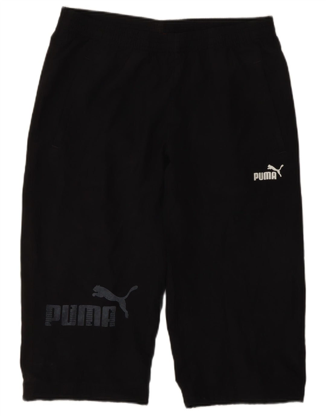 PUMA drenge grafiske bermuda sportsshorts 13-14 år sort polyester
