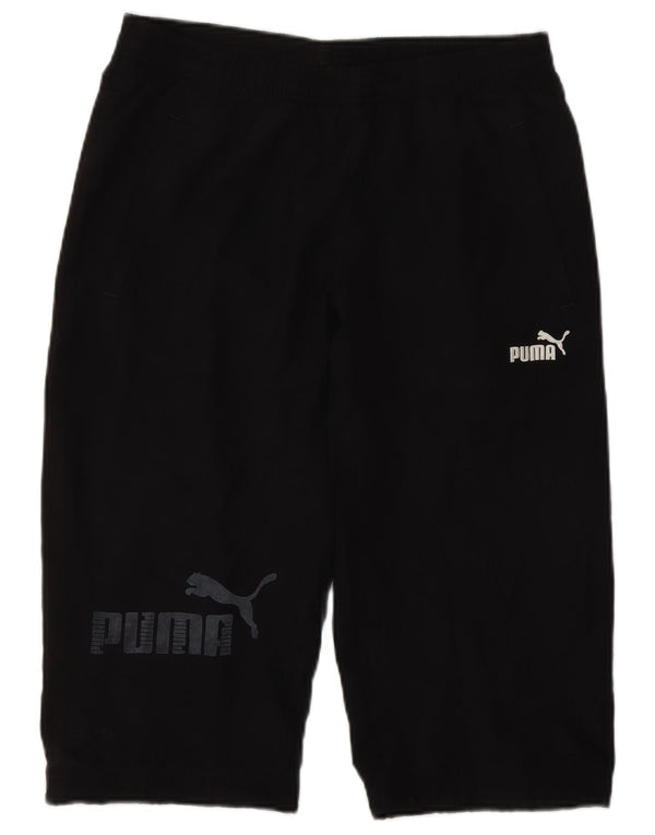 PUMA drenge grafiske bermuda sportsshorts 13-14 år sort polyester
