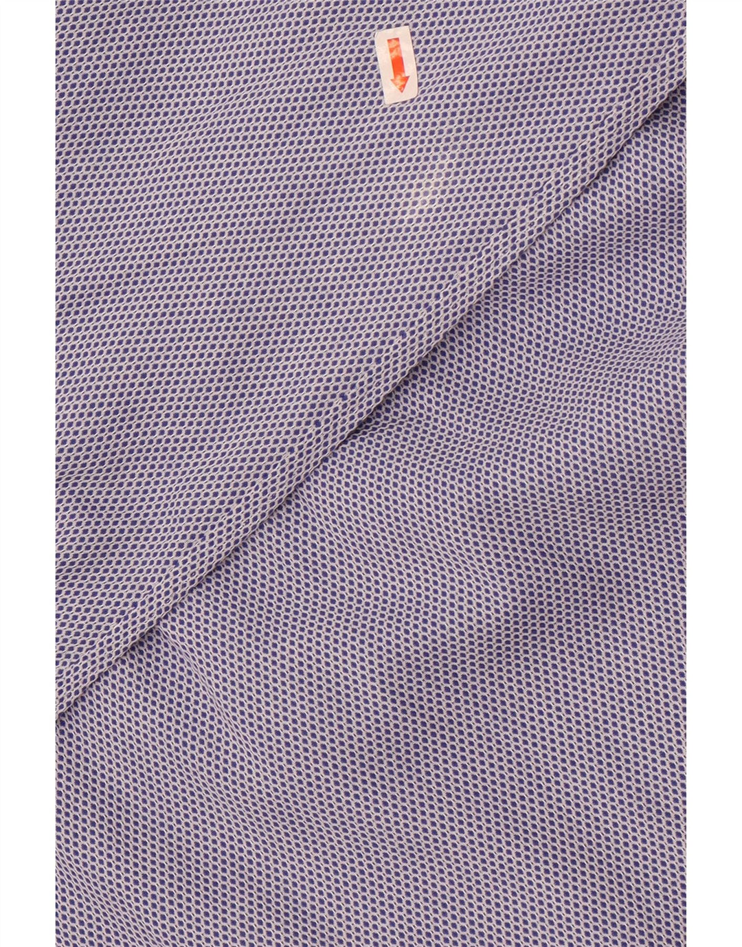 Boggi herre skræddersyet pasform skjorte størrelse 40 15 3/4 Medium blå geometrisk bomuld