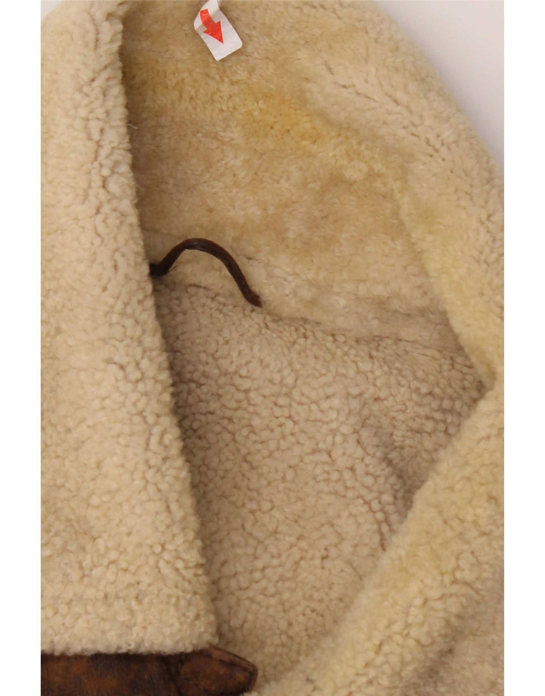 Marlboro Classics Herre Shearling Jacket UK 42 XL Brunt fåreskind