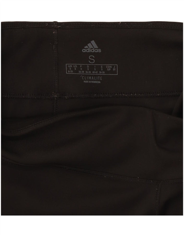 Adidas Womens Climalite Leggings UK 8/10 Small Black Polyester