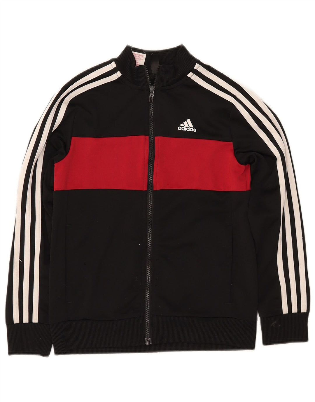 ADIDAS Træningsdragt til drenge Topjakke 9-10 år Sort Colourblock Polyester
