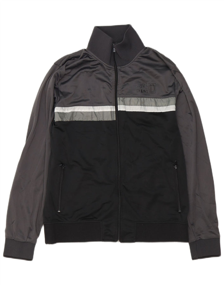 Jack & Jones Herre grafisk træningsdragt Topjakke XL Sort Colourblock